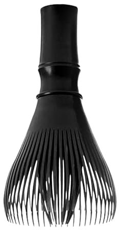 Agitateur portatif pour Matcha,Fouet à Matcha de qualité alimentaire,Fouet en silicone en résine matcha,Fouet en poudre de thé pour préparer et remuer le Matcha,Fouet à Matcha Premium (noir)