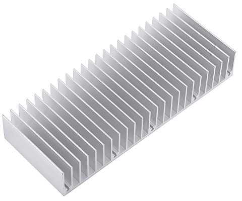 YWBL-WH Aluminium Kylfläns, Minskar Risken för Hårdvarufel, Lätt Vikt, Bärbar med Täta 24 Tänder 15 X 5,9 X 2,5 Cm för Kylflänsar för Stationära Datorer