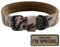 S.Lux Tactical Nylon Hundehalsband, Military Einstellbare Hundehalsband mit Metallschnalle Training Halsband Haustier Hundehalsband Klettpatches Angebracht Werden (Tarnen, M)