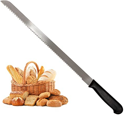 Kiss Core 18.1-inch Bread Knife for Homemade Bread, Long Serrated Knife Stainless Steel Loaf Cutter for Cakes, Sandwiches