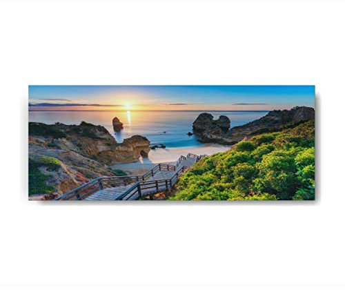 Canvasfly 125x50 Glasbild, Hochwertige Bilder Deko für Wohnzimmer Küchen-Deko Bad-Deko Modern, Wandbilder Wohnzimmer Zimmer-Deko aus Glas, Badezimmer Bilder Schlafzimmer Wand-Deko