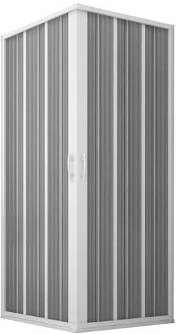 Decorspace - Mampara de ducha angular Flex con banda ancha apertura central de fuelle reducible Made in Italy garantizado 10 años (70 x 100 cm)