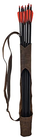 Valhalla Gear, Opened Quiver Handmade from Full Grain Leather - Bourbon Brown