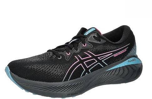 ASICS Cumulus 25 GTX Donna Laufschuhe Schwarz Rosa