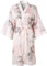 Ledamon Peignoir kimono court pour femme – Peignoir floral à poche pour femme, rose clair, Taille unique