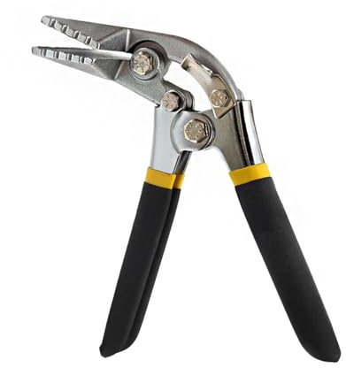 Rehomy Alicates de plegado de chapa de metal de 75 mm con mango antideslizante, herramienta de doblado manual