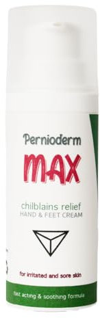 Pernioderm Max Relief Chilblains Cream 50ml | Intense Relief Formula for Irritated Sore Skin | Zinc, Witch Hazel & Tea Tree…