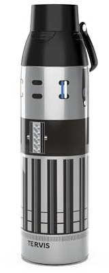 Tervis Venture Water Bottle Star Wars - Lightsaber Detail Triple Walled Insulated Tumbler Travel Cup Keeps Drinks Cold & Hot, 26oz, Stainless Steel
