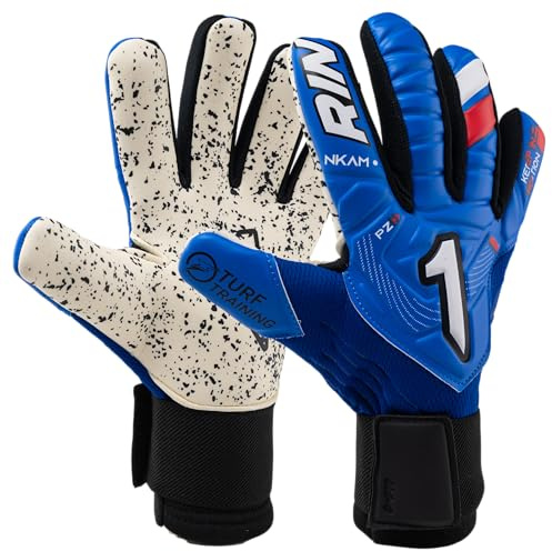 Rinat Guante de Portero Nkam Training, Royal Azul/Blanco, Unisex Niños