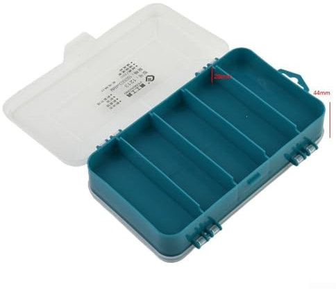 Caja de almacenamiento de plástico resistente y de 8 ranuras para pernos, clavos, tornillos