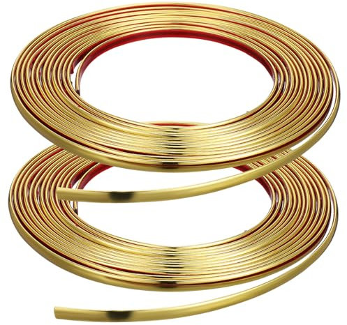 Homoyoyo 2rotoli Profili Per Pareti Staccabili e Adesivi Bordi Per Parati Cornici Per Specchi Profili Flessibili Per Battiscopa Design Autoadesivo Facile Da Installare Utilizzo Versatile