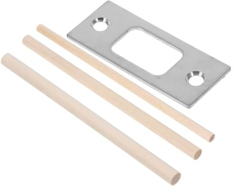 NUOBESTY Gâche De Porte Avec Plaque De Renfort Métallique Plaque De Guidage Pour Porte Métal Et Gâche Pour Intérieures