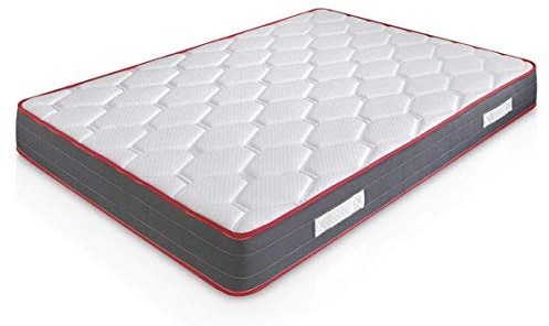 marcKonfort Matelas Ergo-Confort 140X190 à mémoire de Forme | 22 cm Épaisseur | 2 cm de Mousse à mémoire de Forme de 65 kg/m3 | Foam AirSistem | Extrêmement Durable