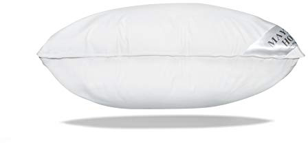 Mayaadi Home kudde 80 x 80 cm | 1 400 g fyllning, 70 % dun 30 % fjädrar | 100 % naturligt överdrag av bomull | optimal kudde för sömn | HS8 dunkudde
