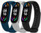 Ainiv 3 Pack Armband Kompatibel mit Xiaomi Mi Band 5 / Band 6/Amazfit Band 5, Weiches Silikon Verstellbare Fitness Ersatzbänder für Xiaomi Mi Band 5 / 6 Armband, Wasserdicht Ersatzband