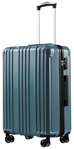 COOLIFE Hartschalenkoffer Rollkoffer Reisekoffer Handgepäck, PC+ABS-Material leicht, mit TSA-Schloss und 4 multidirektionale Räder langlebig