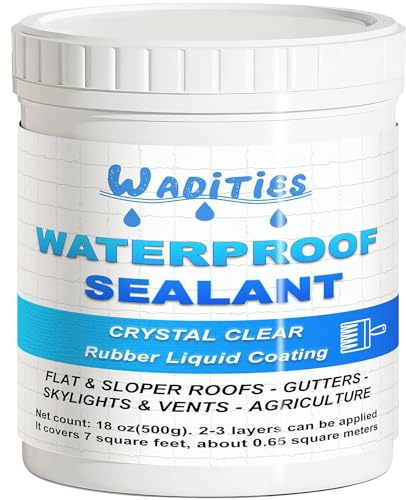 Wadities 500g Hidrofugante Invisible, Impermeabilizante Transparente, Adhesivo Transparente Reparador de Fugas Impermeable, Revestimiento Impermeable para Interiores y Exteriores