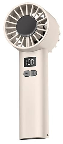 Ventilatore a mano ricaricabile, mini ventilatore di raffreddamento personale da viaggio, 100 velocità ricaricabile, silenzioso, fantastici gadget per esterni, campeggio, vacanze e vacanze