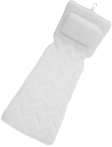 BATHVEVE Cojín de Bañera Ergonómico con Ventosas Almohada Antideslizante y Baño Soporte para Cabeza y Cuello para Relajación Casa