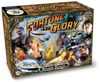 Fortune and Glory – Revised Edition (ENGLISCH) | Abenteuer-Brettspiel im Pulp-Stil | 1–8 Spieler
