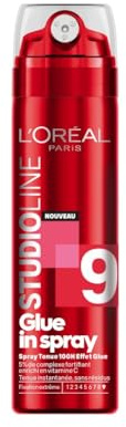 L'Oréal Paris - Spray Coiffant Tenue 100h* Effet Glue - Fixation Extrême - Application Précise Micro-Diffusion - Complexe Fortifiant - Studio Line