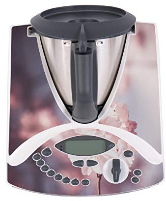 WANDKINGS Aufkleber Skin Sticker für Thermomix TM31, Kirschblüten
