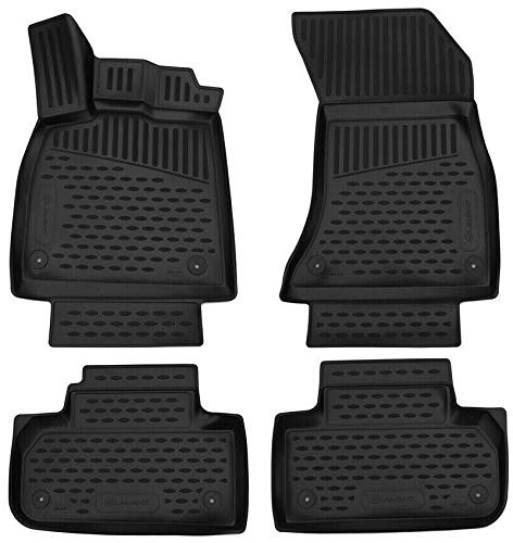 Element Passgenaue Premium Antirutsch Gummi Fußmatten - Audi Q5, SUV, schwarz