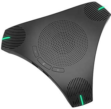 Project Telecom Omnidireccional, dúplex completo, cancelación de ruido, altavoz de conferencia, 6 micrófonos omnidireccionales de 360°, USB-A y USB-C, compatible con Microsoft Teams, Zoom, Cisco Webex