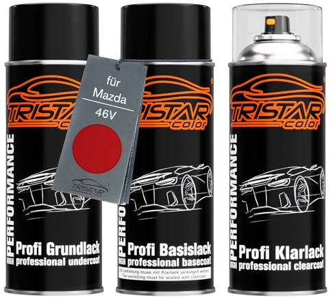 TRISTARcolor Billack sprayburkar för Mazda 46V Soul Red Crystal Metall. +1K