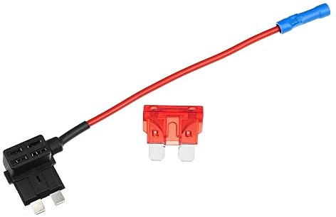 A ABSOPRO 12V Standard Fusibile Adattatore con 1 Pezzo 10A Lama Stile Fusibile
