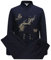 YUANZHOU Costume De Tai Chi Chinois Costume Tang Hommes Vêtements Traditionnels Hanfu Manches Brodées Hauts Et Pantalons Boucle Col Montant Broderie,Black-42