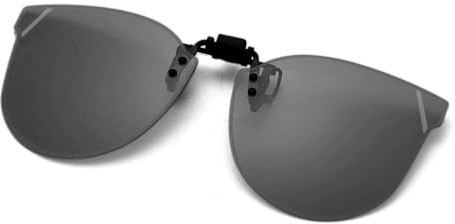 YAMEIZE Gafas de Sol Polarizadas Clip Cat Eyes para - Mujeres Hombres Protección UV 400 Flip-Up Shade Anti-Glare Clip-on Gafas para Conducir al aire libre