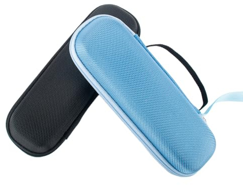 AYNKH 2 PCS Étui à Crayon en Vinyle,Etui à Stylo Plume Multifonctionnel, étui à Crayon Noir et Bleu,Stylo Plume de Qualité Supérieure,Papeterie de Bureau,Trousse Scolaire,Etui Stylo