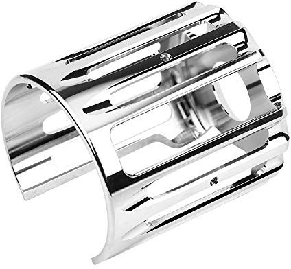 KIMISS Couvercle de Filtre à Huile découpé CNC en Aluminium chromé, Grille d'Huile pour Moto, les Modèles, Automobile/pièces de Rechange/Bouchons/reniflard d' et Bouchons de Filtre Haute durabilité