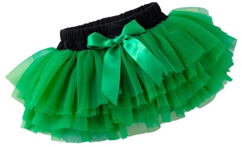 Faldas de verano para niñas, faldas de media longitud para bebés, faldas tutú, pantalones de bebé, faldas cortas de festival para niños de 0 a 24 meses., verde, 6-12 meses