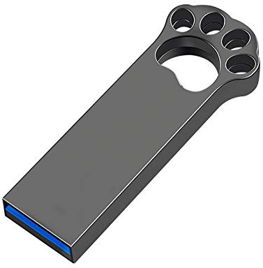 UFARID Novedad de Dibujos Animados USB3.0 Flash Drive Memorias USB Memory Stick de Metal Almacenamiento de Datos Impermeable para computadoras, audios de Autos, Smart TV, etc. (32GB, Gris)