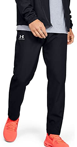 Under Armour Men's Woven Vital Workout Pant, Black (001 Onyx White, L Tall UK