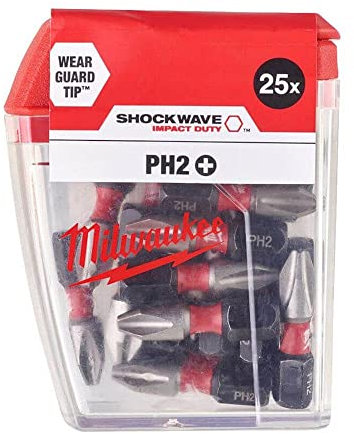 Shockwave™ Impact Duty Bits PH2 x 25mm (Pack 25)