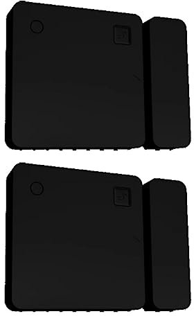 Shelly BLU Door/Window 2er Pack, schwarz, Tür-/Fenstersensor, Bluetooth, Öffnen/Schließen von Türen/Fenstern, Misst Neigungswinkel und Helligkeit, Batterielebensdauer bis zu 5 Jahren