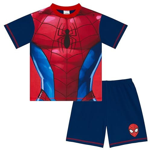 Marvel Pyjama Court Spiderman 100% Coton, Spider Man, 5-6 Ans