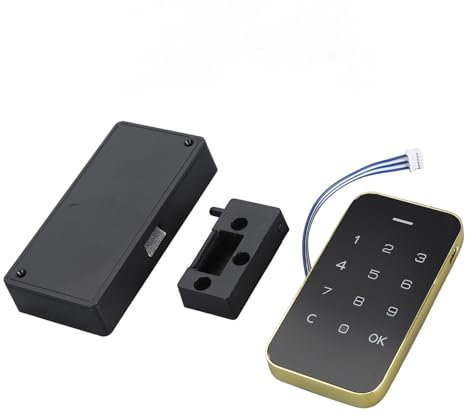 Kit Serratura Elettronica per Armadietto, Set Serratura Tastiera Digitale Touch, Blocco Password per Armadi, Cassetti, Cassette Postali, Armadietti per Centro Sauna
