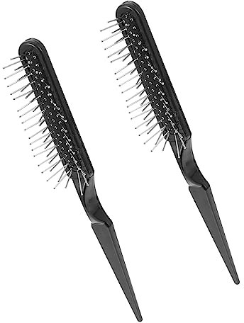 Healvian 2 Pezzi - Spazzola Per Con Setole Metalliche Statiche Per Cotonare E Colorare Spazzola Per Lo Styling Dei