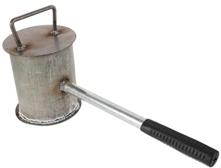 ABOOFAN Bbq Charcoal Fire Extinguishing Pot Lid Thickened Steel Fire Extinguisher Can for Commercial and Outdoor Use Diameter 12cm Height 14cm for Camping and Home Safety