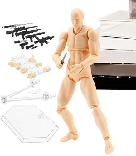Figure D'azione Congiunte Mobili - Figura Snodabile In Stop Motion Da 15 Cm, Modello Artistico Flessibile, Piccola Figura Per La Fotografia, Giocattolo Creativo Multiuso | Da Collezione Durevoli,