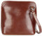 Belli italienische Ledertasche Damen Umhängetasche klein Handtasche Schultertasche Abendtasche in maronenbraun - 17x16,5x8,5 cm (B x H x T)