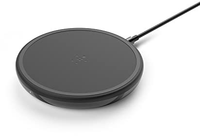 Belkin BoostCharge Wireless Charging Pad 7.5W Special Edition, Wireless portable charger with AC adapter included, Qi-Certified Wireless Charger for iPhone, AirPods and more – Black