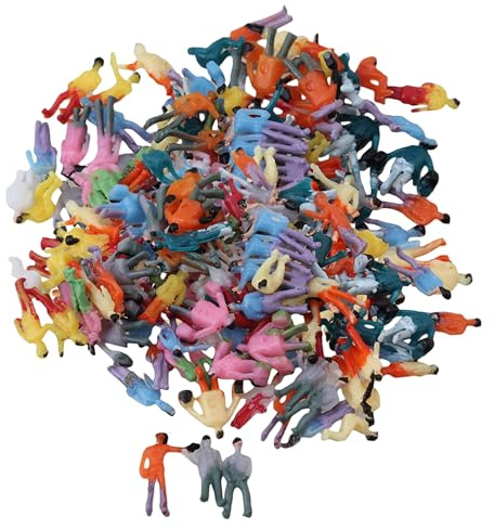 Mxfans 200 figuras multicolor a escala 1:200 modelo de personas en miniatura