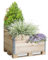 GALAMIO Hochbeet Gartenparadies Palettenhochbeet Frühbeet Anzuchtbeet Gartenbeet Pflanzkübel Pflanzkasten Blumenkübel Blumenkasten 1x Komplettset / 1 Palette Paligo