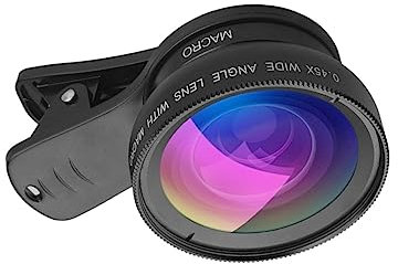 KITANDOVE 2-in-1 Handy-Kamera-objektiv-Set 0 45 X Weitwinkel & 12 5 X Makro-objektive Aluminium Keine Beschädigung Installation