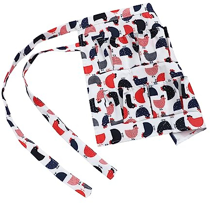 Cabilock Grembiule Porta Uova Di Gallina in Stoffa Resistente Tasche Multiple Per Raccolta Uova Di Fattoria, Grembiule Tascabile Per Oche e Quaglie, Dimensione Media Uso Agricolo